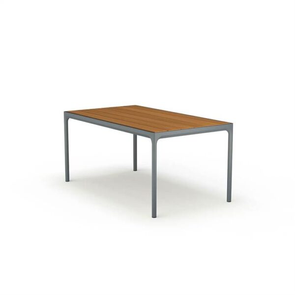 HOUE - FOUR havebord 160x90 cm - Bambus - Dark grey
